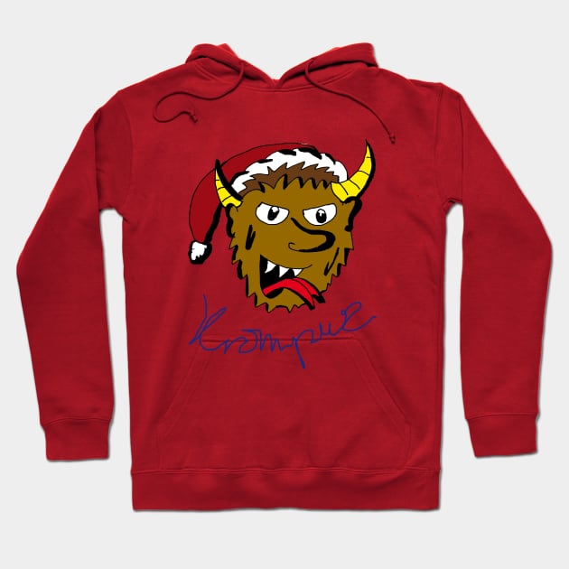 Head of the Krampus Hoodie by WanipaMerch